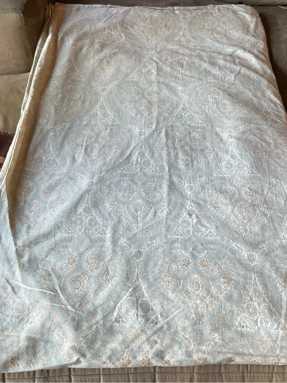 VTG Restoration Hardware Italian Cypress Paisley KING Duvet Cover & 2 Euro Shams